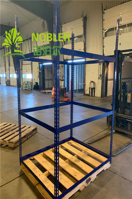 PU Wheel Q235 Menampilkan 1900mm Plywood Shelf CC Container