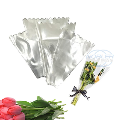 Lengan Karangan Bunga Segitiga Transparan Tahan Air Dengan Dekorasi Ruffles