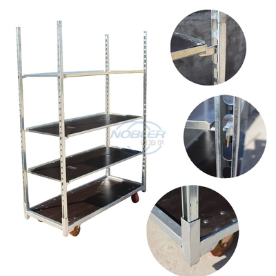 3 Tier Chrome Plated Electrolytic Polishing Trolley Rak Dengan 125mm Swivel Castors Dari Denmark