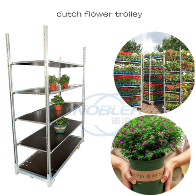 Danish Trolley 2 Directional Rubber Wheel Push Dan Pull Trolley Lipat Jenis Bunga