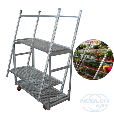 Danish Trolley 2 Directional Rubber Wheel Push Dan Pull Trolley Lipat Jenis Bunga