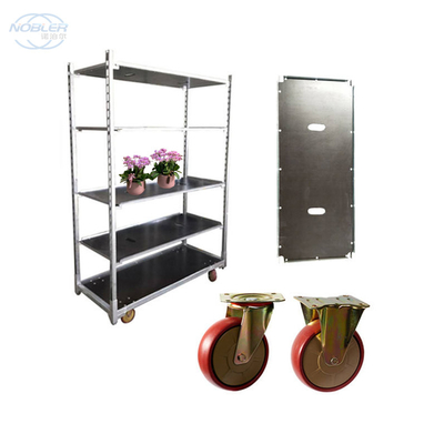 Dutch trolley pull net hot dip bahan galvanis pelat lubang standar troli bunga khusus