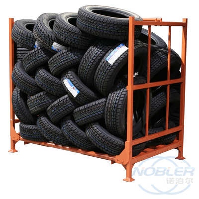 Sistem Penyimpanan Rak Ban Logam Tahan Lama yang Dapat Dilepas Susun Tugas Berat Untuk Forklift