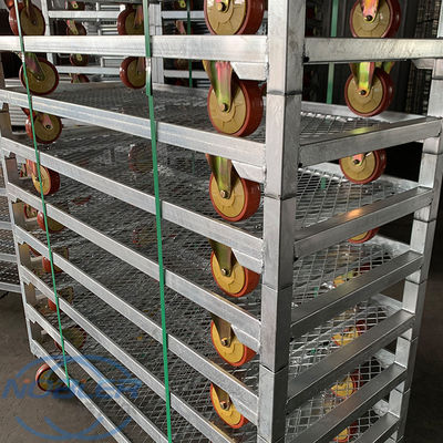 Roda Dengan Rem Danish Trolley 50kg Tangani Kapasitas Beban Karet Transportasi tahan lama Dirancang untuk Aplikasi Industri