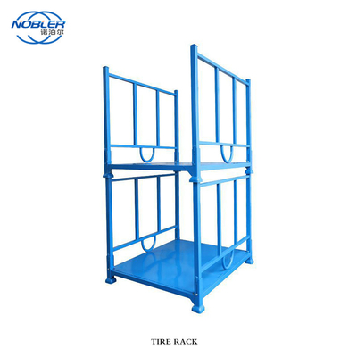 Heavy Duty Stacking Detachable Metal Tire Storage Rack Tampilan Rak Ban Bekas