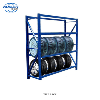 Heavy Duty Stacking Detachable Metal Tire Storage Rack Tampilan Rak Ban Bekas