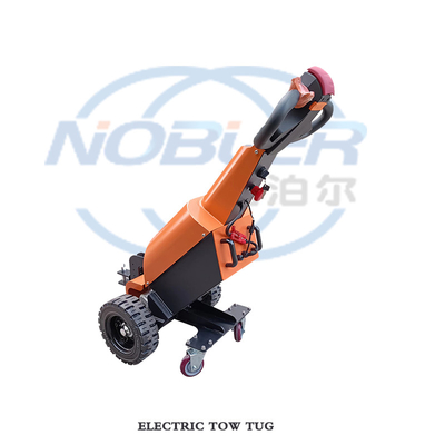 Disesuaikan Handheld Electric Tow Tug Elastisitas Tinggi Core Roda Karet 200Ah