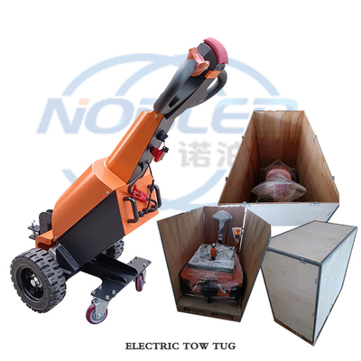 Disesuaikan Handheld Electric Tow Tug Elastisitas Tinggi Core Roda Karet 200Ah