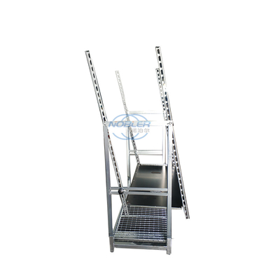 Danish Container 1350mm Trolley Bunga Standar Lipat Dan Dipasang Untuk Turnover Cepat