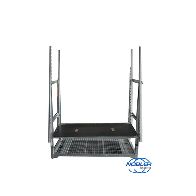 Danish Container 1350mm Trolley Bunga Standar Lipat Dan Dipasang Untuk Turnover Cepat