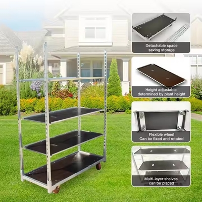 1350*565*1900cm Metal Danish Trolley Sempurna untuk penyimpanan dan transportasi beban berat
