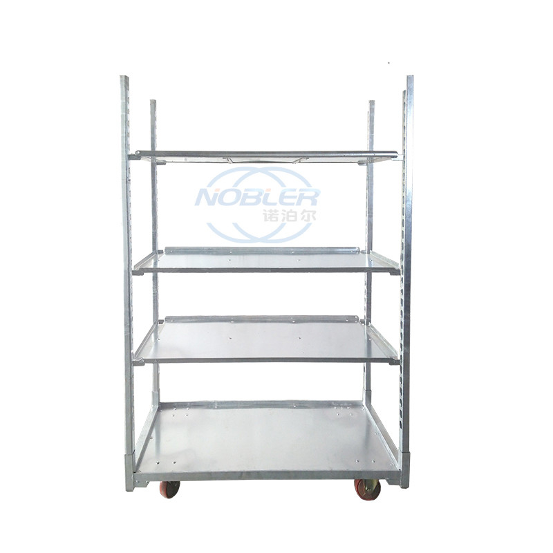 Beban Maksimal 500kg Trolley Bunga Denmark dengan Diameter Roda 10cm dan Konstruksi Kayu Kuat