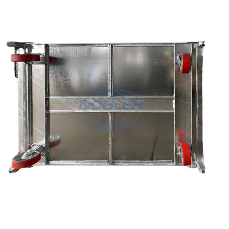Isi Paket Kayu Danish Bunga Trolley 4 Roda Sempurna untuk Pasar Akhir