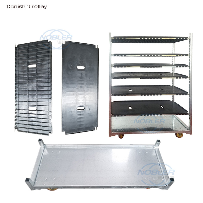 Trolley Bunga Denmark yang Nyaman 135*56.5*190cm 50kg 4 Roda untuk Gerak Lemes