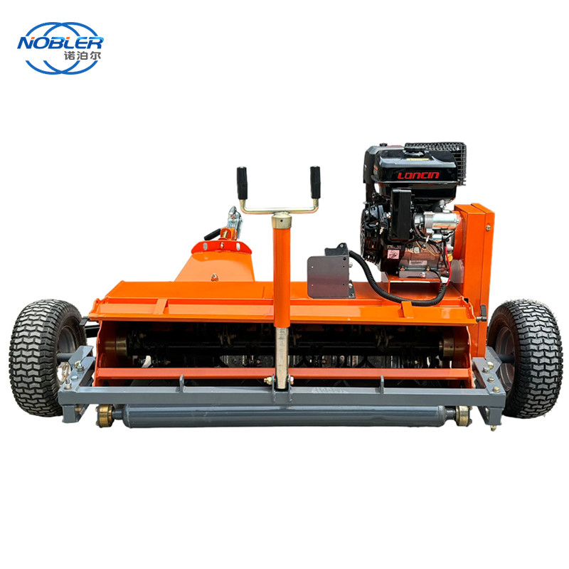 Pemotong rumput remote control pemotong rumput nol putaran otomatis robot ATV Flail taman nirkabel dengan bagian