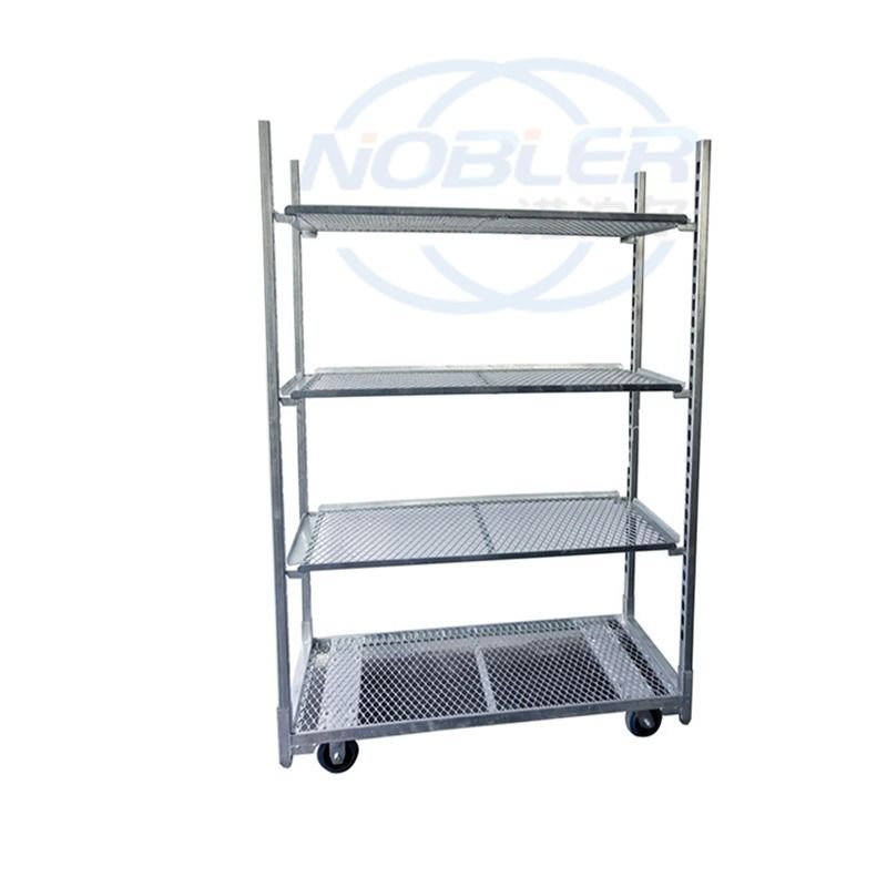 Hot Dip Galvanized Nursery Rumah Kaca Transport Garden Cc Trolley Bunga Denmark